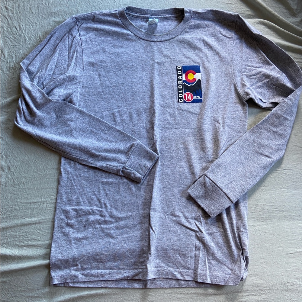 Small Colorado Fourteeners Gray Long Sleeve